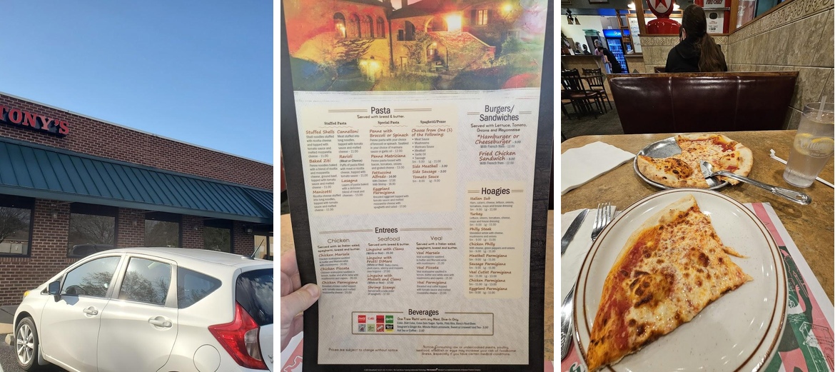 Tony's Pizza Elizabeth City